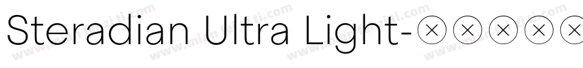 Steradian Ultra Light字体转换